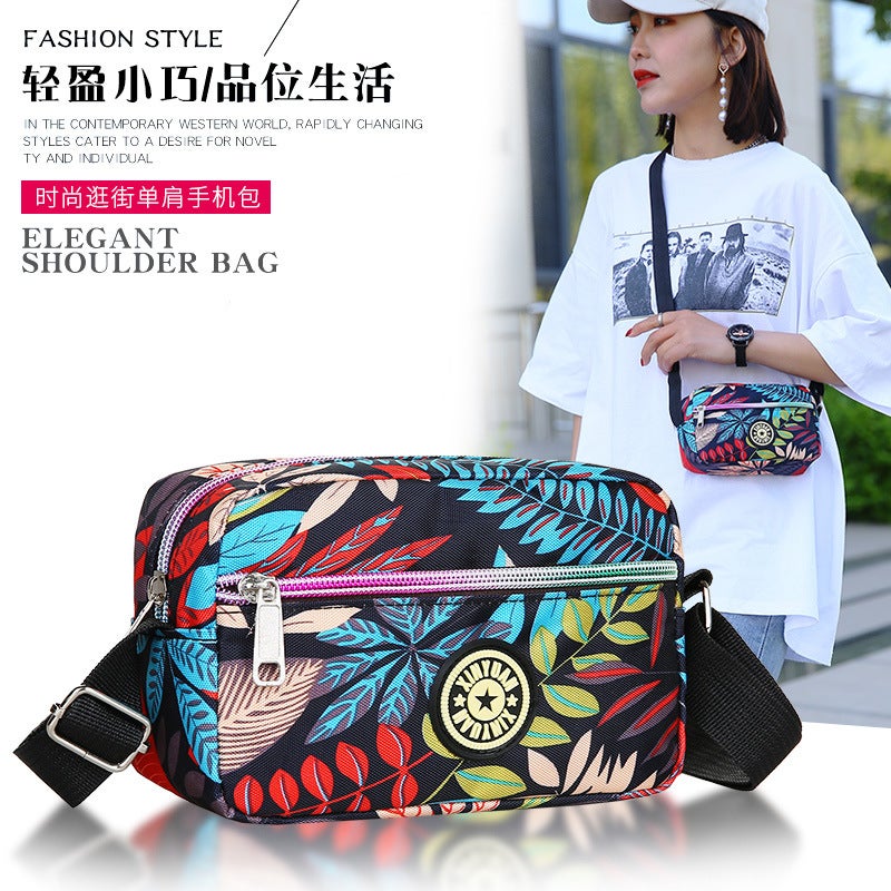 New Women'S Crossbody Bag Printed Middle-Aged And Elderly Mother Bag Casual Women'S Bag Shoulder Bag Canvas Bag Stall Cashier Bag - Image 4