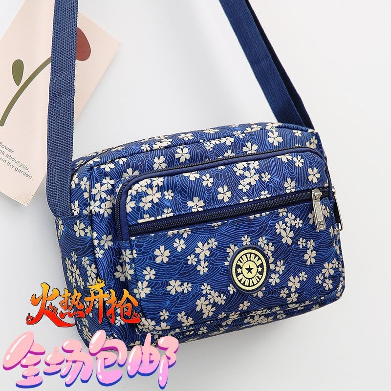 New Women'S Crossbody Bag Printed Middle-Aged And Elderly Mother Bag Casual Women'S Bag Shoulder Bag Canvas Bag Stall Cashier Bag - Image 5