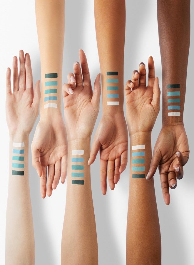 L.A. COLORS 5 Color Matte Eyeshadow Palette, Teal Argyle CEM477 - Image 3