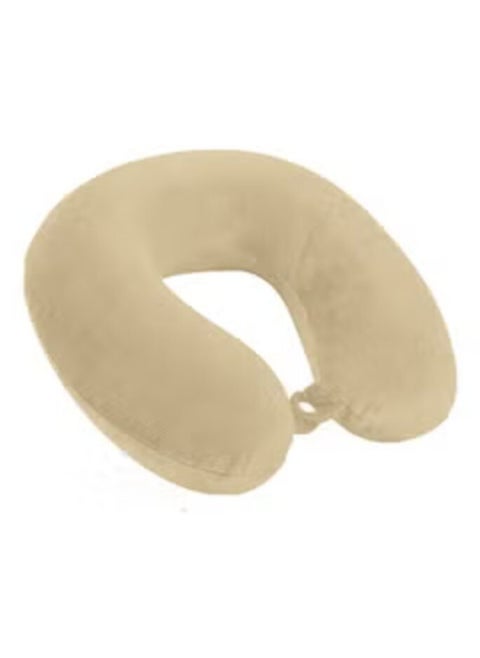 Velvet Neck and Travel Pillow 30x25x10 cm - Ivory