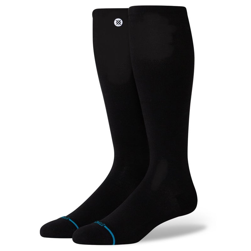 Stance Compression OTC Socks for Men and Women, Over the Calf, Mid Grade 15-20mmHg Compression, Black, Large - Image 1