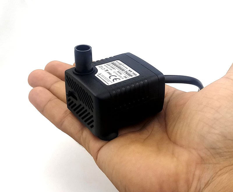 Venusaqua Venus Aqua Mini Water Fountain Pump 3W Small Submersible Pump for DIY Crafts Min Vertical Fountain and Aquarium/Fish Tank(Power:3W, H.MAX:0.6M, Flow Rate:200L/H) - Image 3