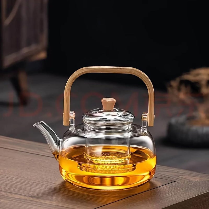 Generic "Thermal Glass Teapot with Herbal and Tea Filter - High Quality 1 Litre"