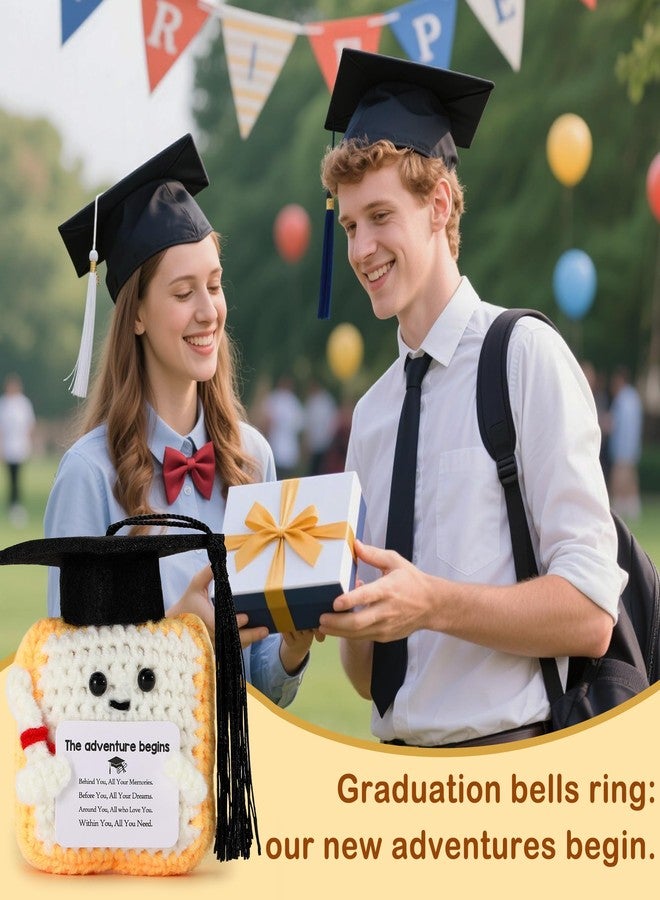 HiStock Graudation Gifts for Him Her,Crochet Toast Doll Class of 2026 College Graduation Gifts for Women High School Gradute Gift for Daughter Granddaughter - Image 4