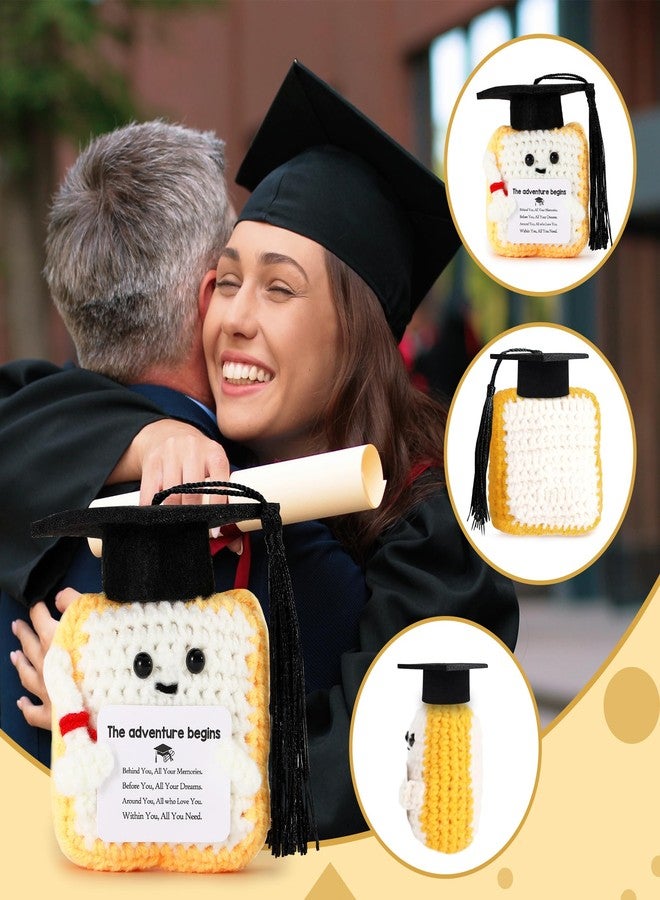 HiStock Graudation Gifts for Him Her,Crochet Toast Doll Class of 2026 College Graduation Gifts for Women High School Gradute Gift for Daughter Granddaughter - Image 5