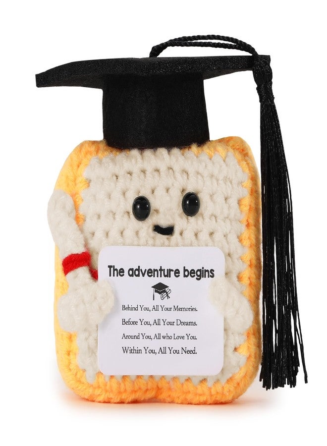 HiStock Graudation Gifts for Him Her,Crochet Toast Doll Class of 2026 College Graduation Gifts for Women High School Gradute Gift for Daughter Granddaughter - Image 1