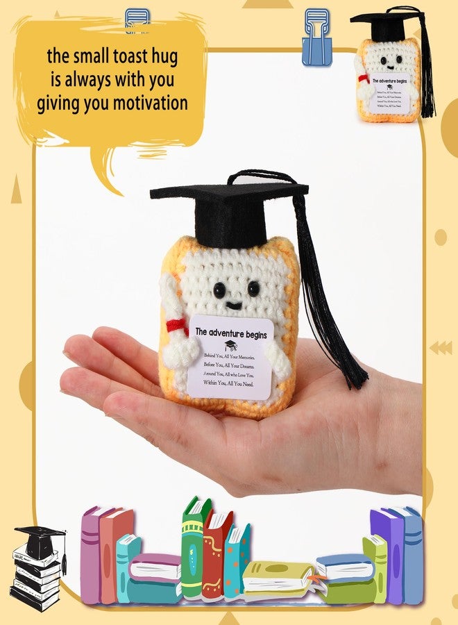 HiStock Graudation Gifts for Him Her,Crochet Toast Doll Class of 2026 College Graduation Gifts for Women High School Gradute Gift for Daughter Granddaughter - Image 2