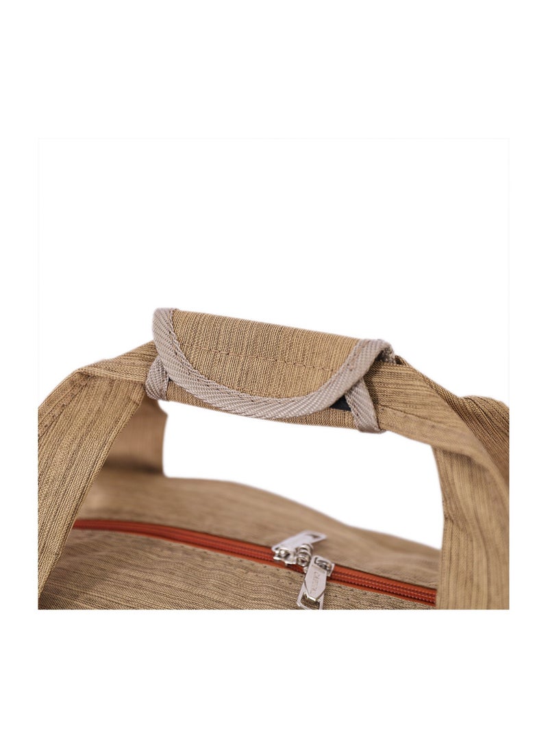 CAPITAL حقيبة دافل كابيتال 16 بوصة باللون البني - Image 3