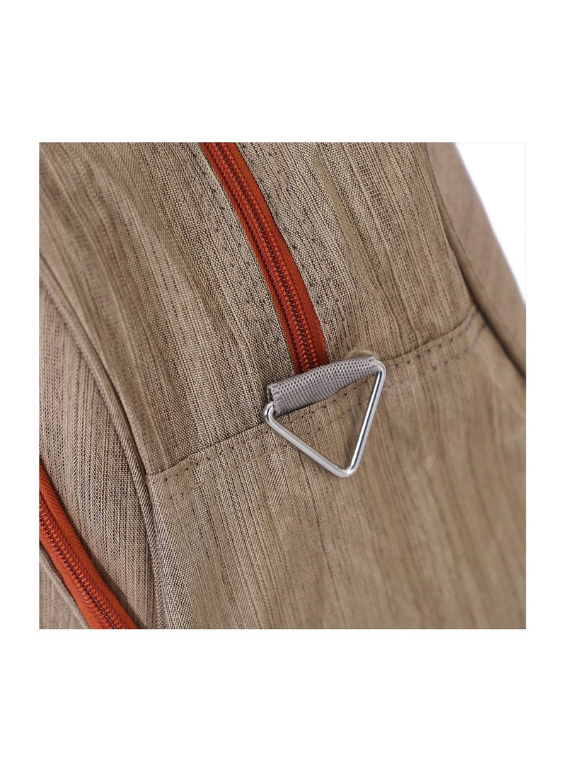 CAPITAL حقيبة دافل كابيتال 16 بوصة باللون البني - Image 4