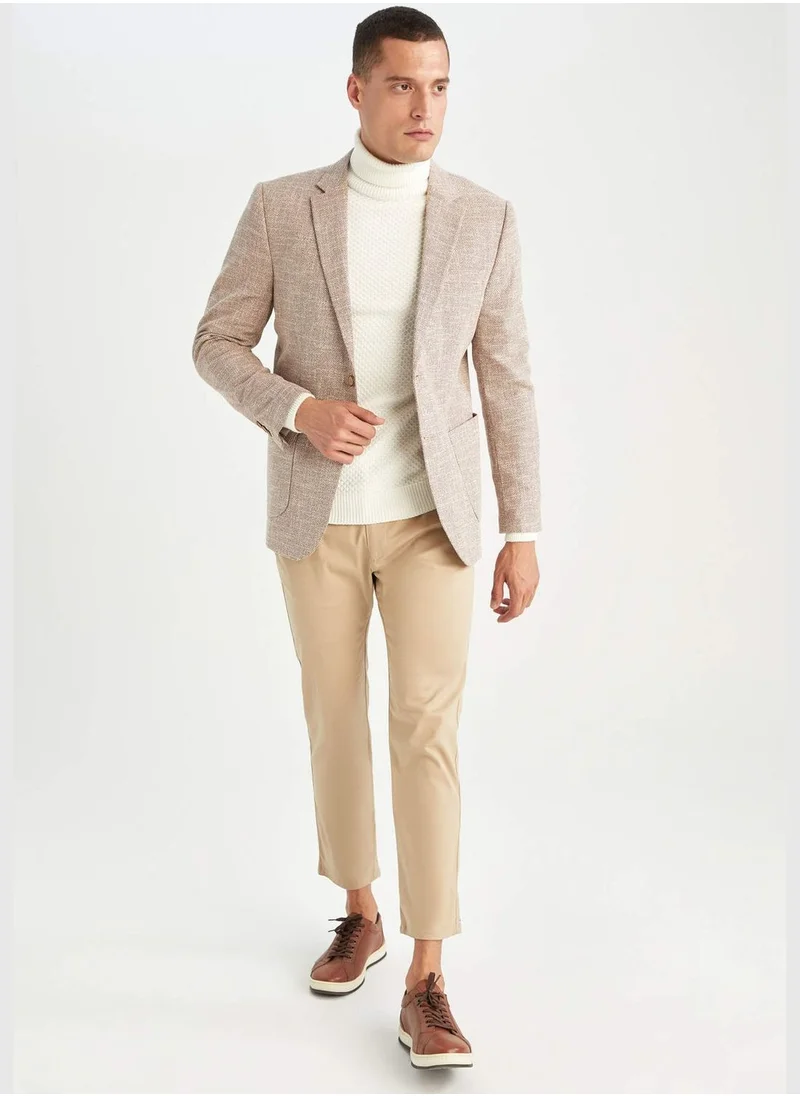 DeFacto Slim Fit Long Sleeve Blazer Jacket