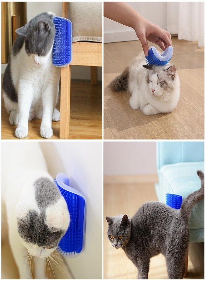 Kingtree Cat Corner Scratcher Self Groomer with Catnip, 2 Pack Softer Cat Face Scratchers Wall Corner Grooming Massage Combs for Long & Short Fur Cats - Image 2