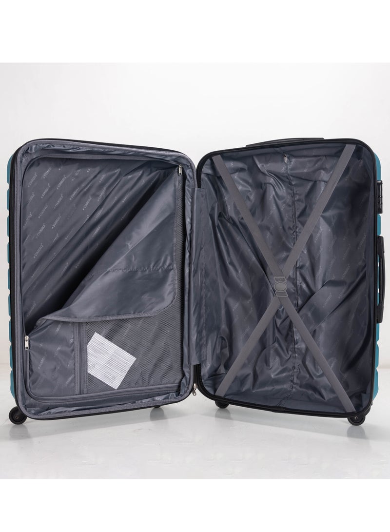 ستارجولد 4 عبوات من عربة أمتعة مقفلة ذات رقم دوار للجانب الصلب - Image 4