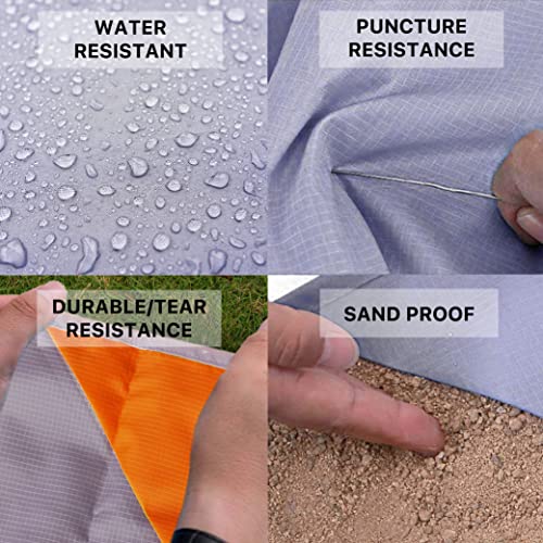BROWNTREK Compact Picnic Blanket (60"x56") - Water Resistant, Packable, Lightweight Tarp for Hiking, Camping, Travel, Festivals - Image 5