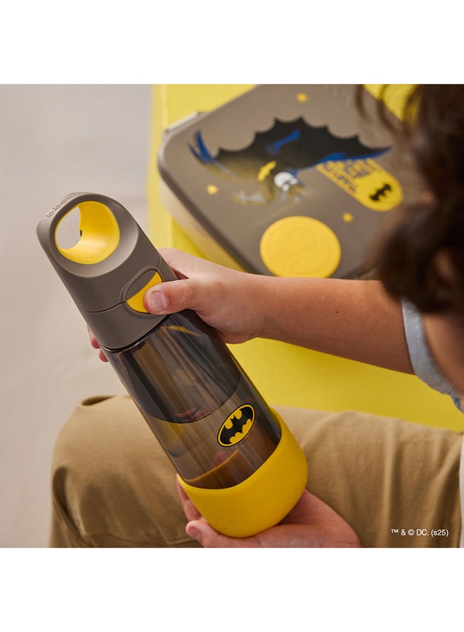 b.box Tritan Drink Bottle – 600ml Batman Edition, Durable, Lightweight & Shatter-Resistant, Flip-Top Lid with Easy-Flow Straw, BPA-Free & Dishwasher Safe, Perfect for School, Sports & Travel - Image 5