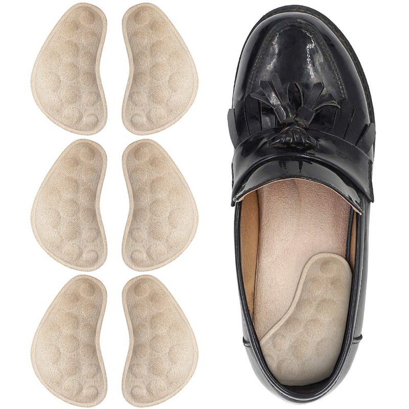 DrFoot Dr Foots Supination OverPronation Corrective Shoe Inserts Medial Lateral Heel Wedge Insoles for Foot Alignment Knee Pain Bow Legs Osteoarthritis 3 Pairs Beige