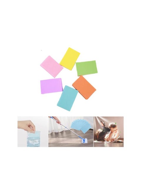 Multi Effect Floor Cleaning Slice, Floor Cleaning Tablets ，SheetsMopping concentrated Floor Cleaning Sheets, Water Soluble, Fast Dry, Fresh and Comfort Scent Color random(60 sheets)