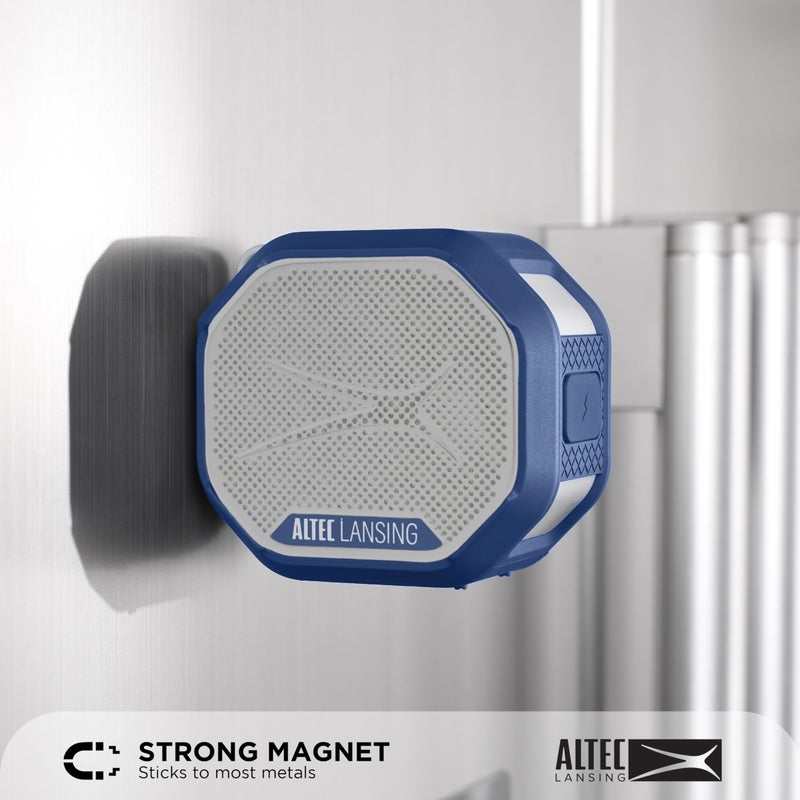 Altec Lansing HYDRATREK Magnetic Bluetooth Speaker, Waterproof IP67, Portable Speaker, True Wireless Pairing, USB-C Quick Charge, 3.7V 400mAh Battery, Voice Assistant, Perfect for Any Adventure - Image 3