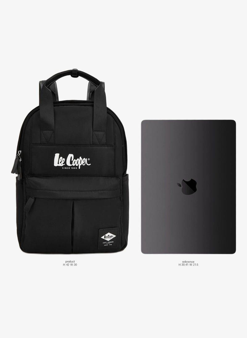 Lee Cooper Logo Print Backpack With Adjustable Shoulder Straps - Image 2