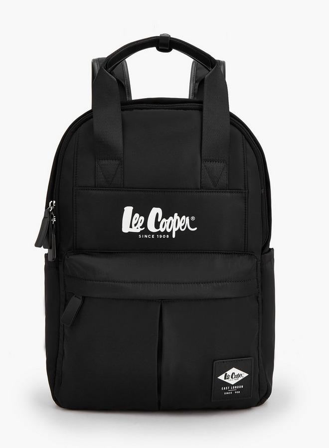 Lee Cooper Logo Print Backpack With Adjustable Shoulder Straps - Image 1