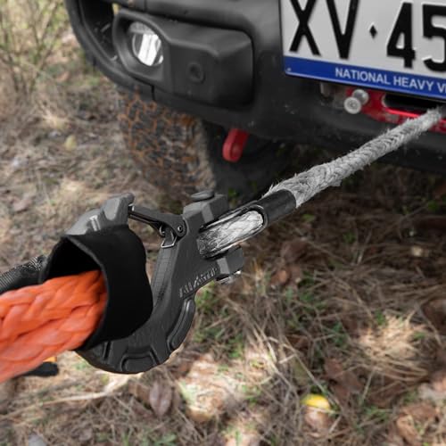 ALL-TOP Forged Steel Winch Hook, 3/8in 16Ton 35500Lbs, Extreme Hook for Winch Cable Ropes, Forged Steel & E-Coated Finish, Rhino Gray - Image 5
