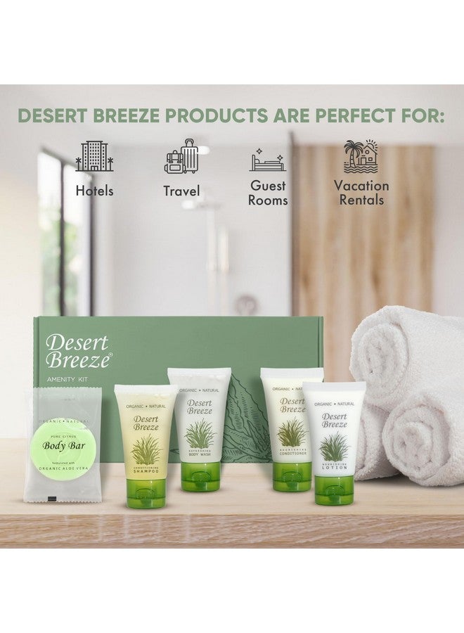 Desert Breeze Desert Breeze Amenity Kit | Boxed Hotel Toiletries Bulk Set | 1 oz Shampoo, Conditioner, Lotion, Body Wash & Body Bar Soap | 1 Set per Case - Image 2