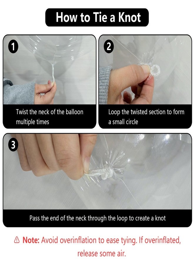 ComboJoy 20 Pack Led Balloons Light Up with Warm White Lights, 20 Pcs Transparent Balloons and 20 Pcs Led Lights, Perfect Supply for Wedding, Birthday Party, Glow Stick Party - Image 5