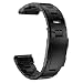Abanen Titanium Watch Band for Garmin Fenix 8 47mmepix Pro 47mm Quick Fit 22mm Titanium Metal Wristband with Stainless Steel Buckle for Fenix 765Approach S62 Black - Image 2