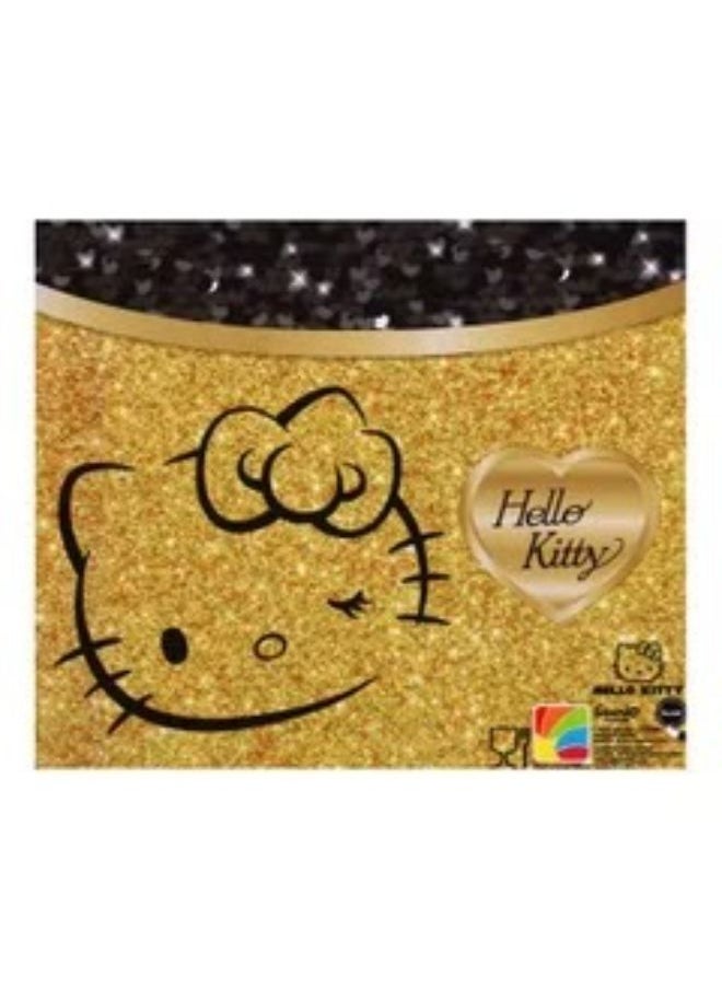 2 Piece Cat Printed Lunch Box and Water Bottle Set With Tightened Lid for Kids