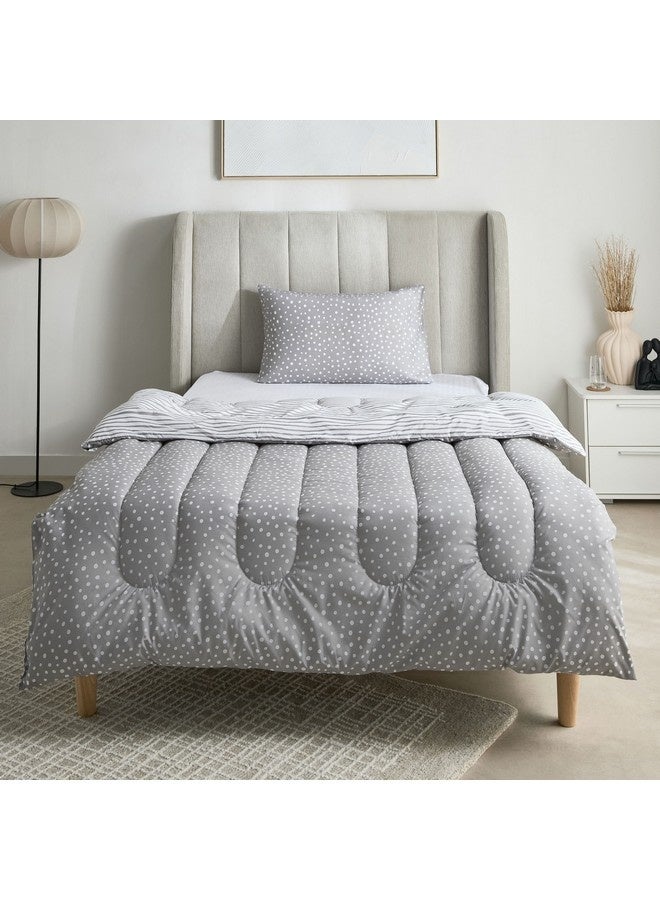 Home Box Ontario 2-Pieces Clove Printed Microfiber Twin Comforter Set 220 x 160 cm  - Image 1