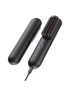 TYMO TYMO Porta PRO Cordless Hair Straightener Brush, Dual Power Mode, Black  - Image 1