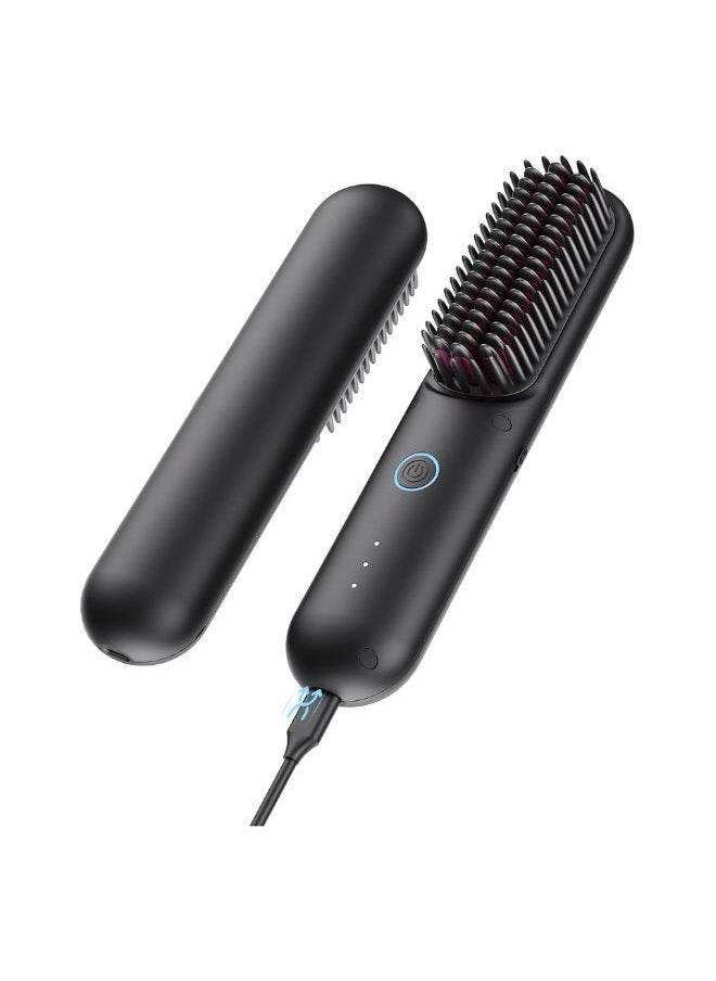 TYMO TYMO Porta PRO Cordless Hair Straightener Brush, Dual Power Mode, Black  - Image 1
