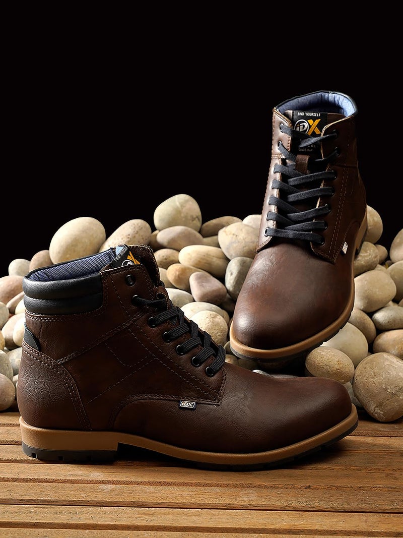 ID Brown Casual Boot Shoes For Men, 6 UK - Image 2