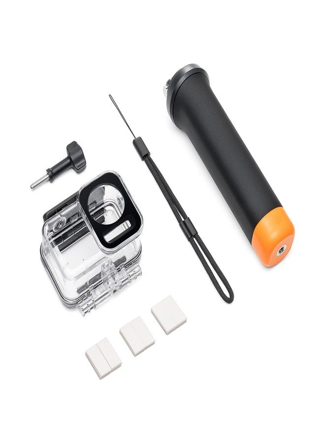 INSYOO Original Osmo Action Diving Accessory Kit for DJI Osmo Action 5 Pro/Osmo Action 4 / Osmo Action 3 - Includes 60m Waterproof Case, Floating Handle, Osmo Locking Screw, and Anti-Fog Inserts - Image 1