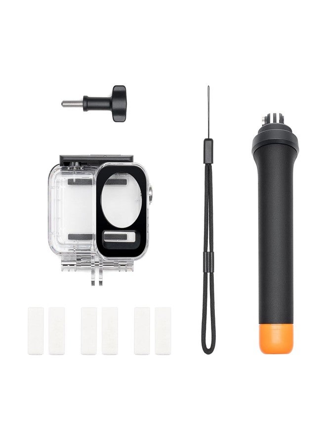 INSYOO Original Osmo Action Diving Accessory Kit for DJI Osmo Action 5 Pro/Osmo Action 4 / Osmo Action 3 - Includes 60m Waterproof Case, Floating Handle, Osmo Locking Screw, and Anti-Fog Inserts - Image 3