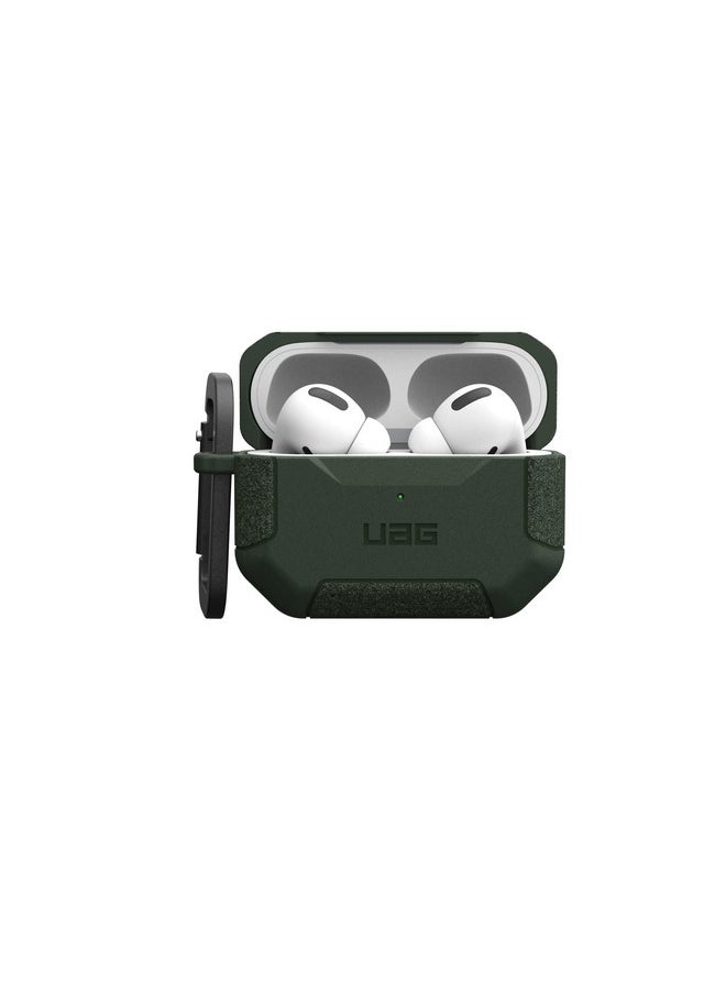 Urban Armor Gear - Urban Armor Gear UAG AirPods Pro Case, Scout Rugged Protection Case/Cover Designed for AirPods Pro (2nd Gen) & Also fits Type C Version, Wireless Charging Compatible (AirPods Not Included)-Olive Drab - Image 1