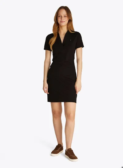 TOMMY HILFIGER Collared Knit Dress