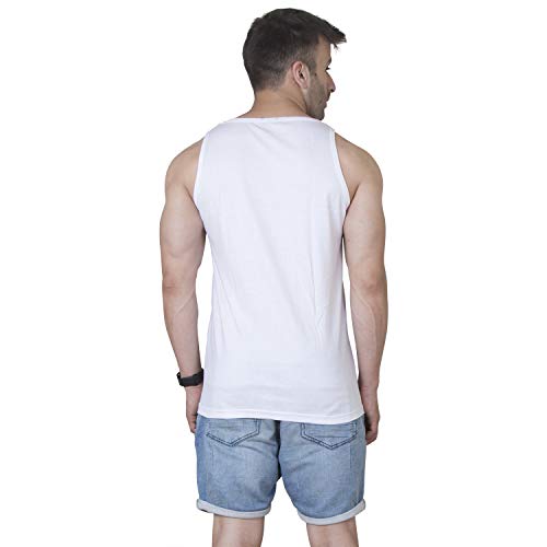 Veirdo® Men's Regular Fit Vest (G4_97_LNDNWHT_XXXL_White_3XL) - Image 2
