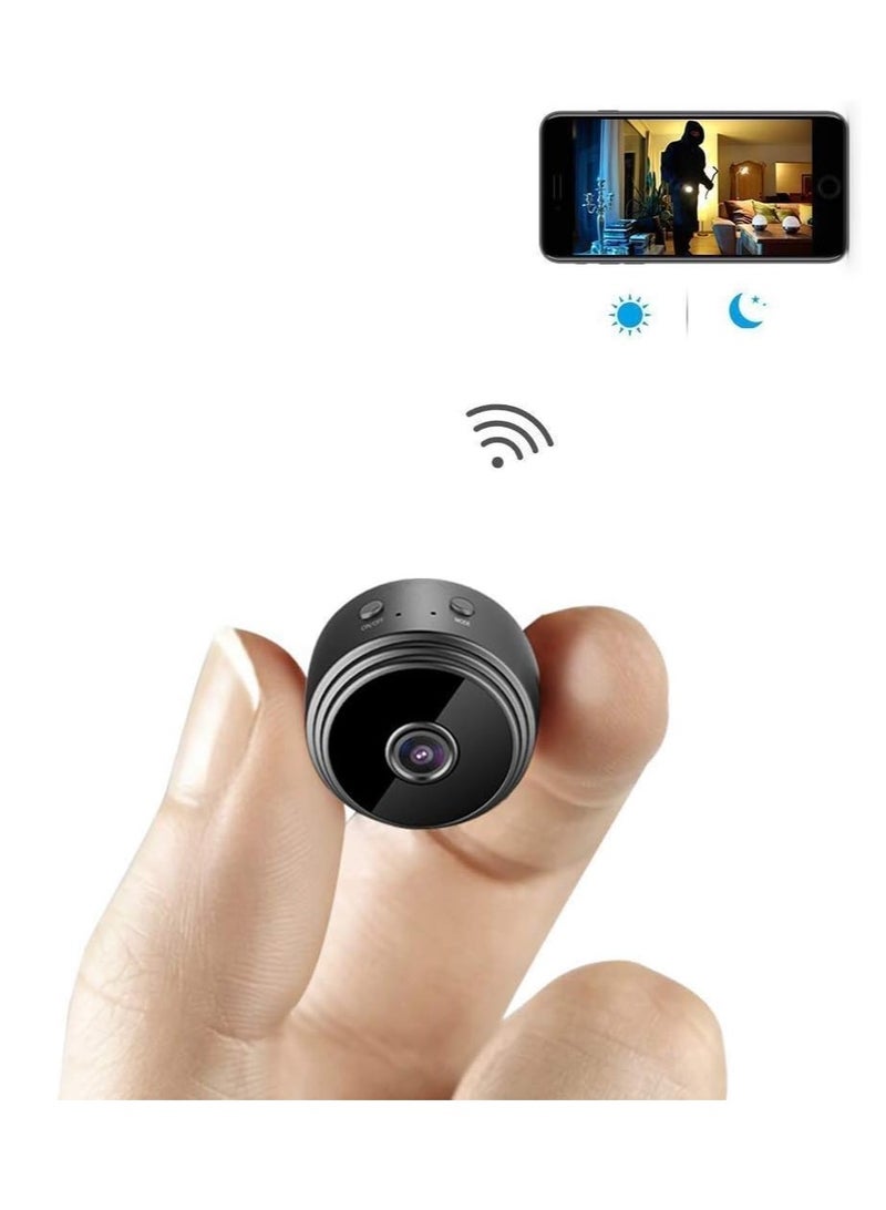 Generic Wireless HD Wi-Fi  mini security camera with night vision, motion detection, and baby crying detection, works with Android and iPhone devices. - Image 1
