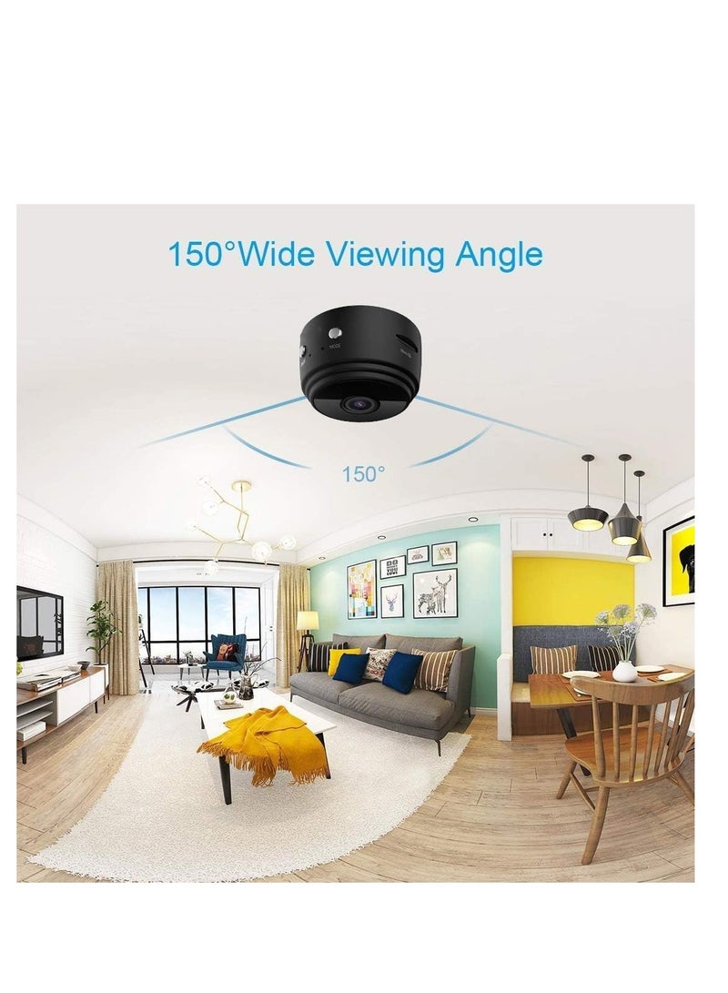 Generic Wireless HD Wi-Fi  mini security camera with night vision, motion detection, and baby crying detection, works with Android and iPhone devices. - Image 3