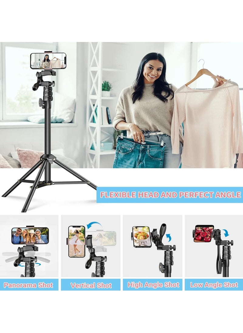 APEXEL APEXEL 70 Inch Mobile Phone Tripod, 3-in-1 Selfie Stick Mobile Phone Tripod Stand with Sports Cameras Interface and Remote Shutter, Camera/Smartphone Tripods Compatible with iPhone 15 Pro Max/14/13,  - Image 4