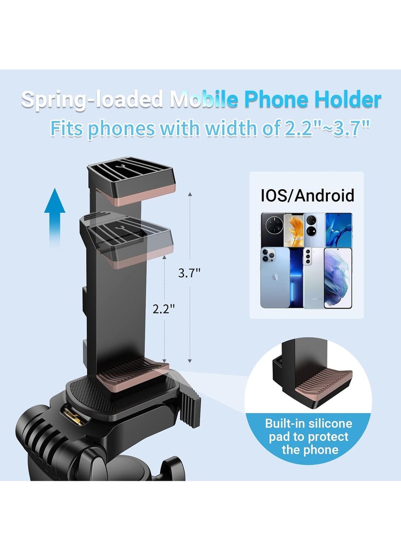 APEXEL APEXEL 70 Inch Mobile Phone Tripod, 3-in-1 Selfie Stick Mobile Phone Tripod Stand with Sports Cameras Interface and Remote Shutter, Camera/Smartphone Tripods Compatible with iPhone 15 Pro Max/14/13,  - Image 5