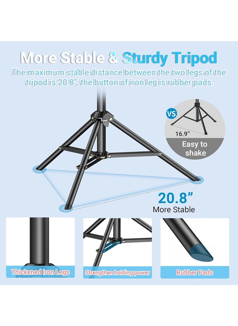 APEXEL 70 Inch Mobile Phone Tripod, 3-in-1 Selfie Stick Mobile Phone Tripod Stand with Sports Cameras Interface and Remote Shutter, Camera/Smartphone Tripods Compatible with iPhone 15 Pro Max/14/13,