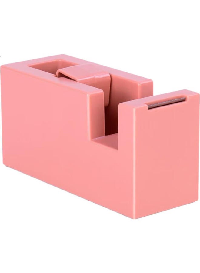 Deli Nusign Tape Dispenser, German Creative Design Transparent Tape Cutter With Non-Slip Base, Smooth Cutting For Office And Home Use, Cherry Blossom Pink Ns121 - Image 2
