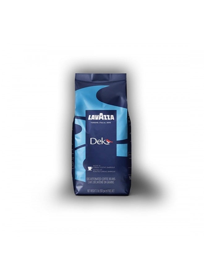 Lavazza Lavazza Dek Whole Bean Coffee Blend, Decaffeinated Dark Espresso Roast, 1.1-Pound Bag , Authentic Italian, Blended And Roasted In Italy, Creamy With Smooth Flavor And Exceptional Aroma  - Image 2