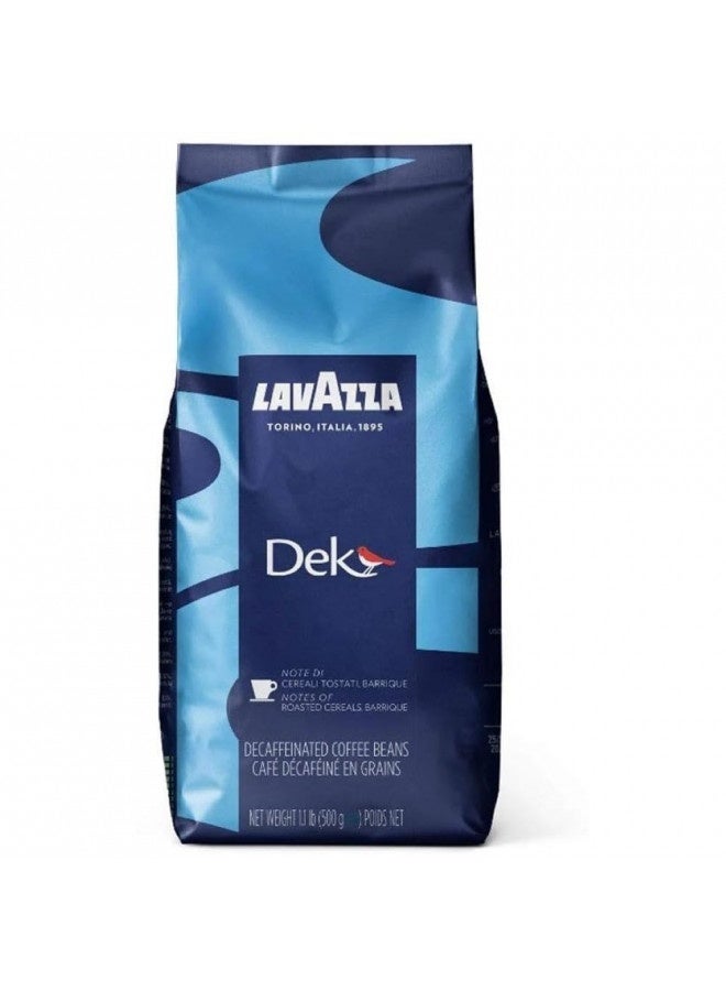 Lavazza Lavazza Dek Whole Bean Coffee Blend, Decaffeinated Dark Espresso Roast, 1.1-Pound Bag , Authentic Italian, Blended And Roasted In Italy, Creamy With Smooth Flavor And Exceptional Aroma  - Image 3