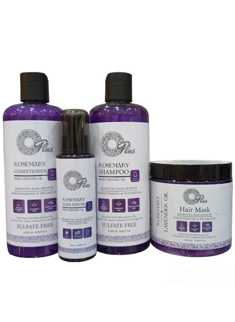 Rosemary Set With Lavender Oil Shampoo 500 Ml Conditioner 500 Ml Mask 500 Ml With Serum 120 Ml Promotes Hair Growth Strengthens It And Increases Its Volume Sodium Chloride Free Paraben Free - pzsku/Z604E23D3A7D7B4924432Z/45/_/1697649944/97e4ec01-f5d0-4404-9283-247ed715cacf