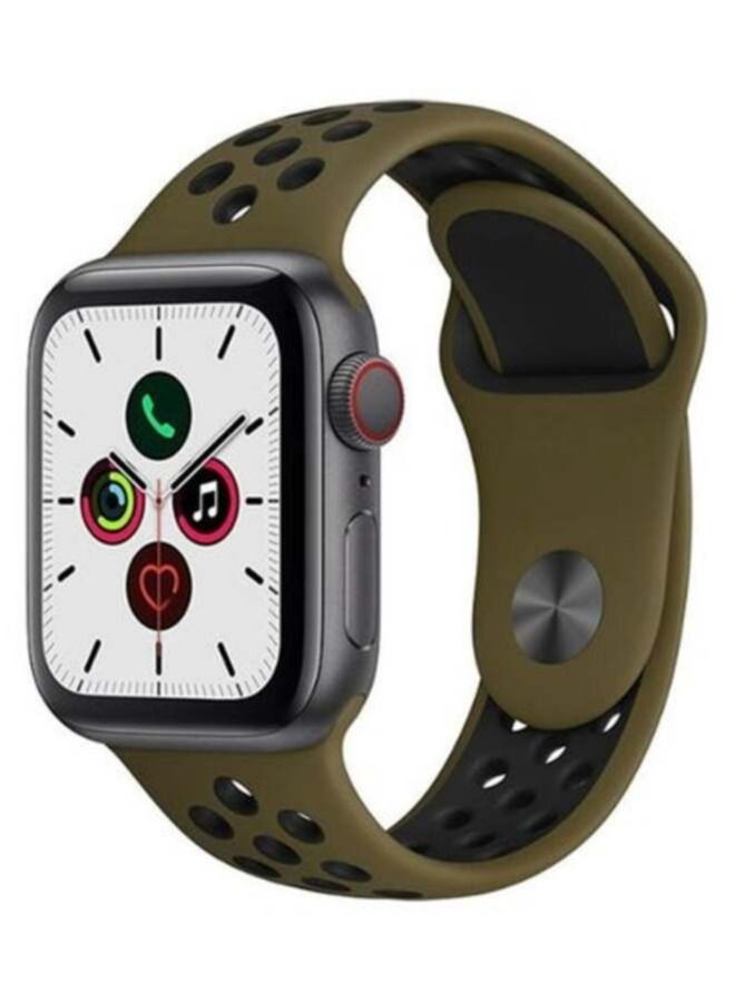 ACLIX Replacement Strap Watchband For Apple Watch Series 7 45mm / 6 / SE / 5 / 4 44mm / 3 / 2 / 1 42mm 44mmmillimeter Green - Image 1