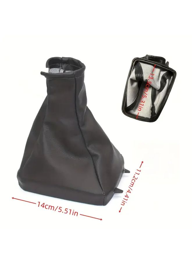 Black Shift Knob Gaiter Boot Case Collar Parking Handbrake Cover For Astra II G Zafira A 1998 2010 - Image 2
