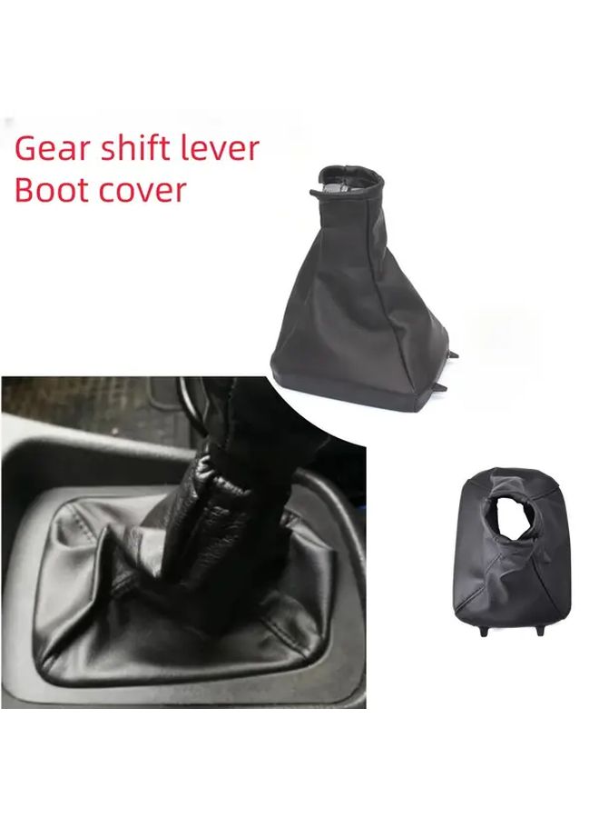 Black Shift Knob Gaiter Boot Case Collar Parking Handbrake Cover For Astra II G Zafira A 1998 2010 - Image 1