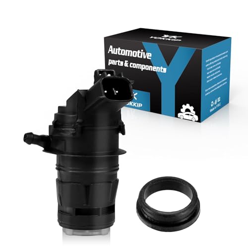 YOKKIP Premium Windshield Washer Pump with Grommet Replacement For 2009-2019 Toyota Corolla, 2007-2017 Camary, Replace OEM# 85330-60180, 85330-60190, Direct Replacemnt - Image 1